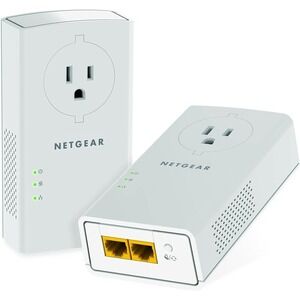 NETGEAR PLP2000 Powerline Adapter Kit 2000Mbps 2 Gigabit Ports Ethernet AV2